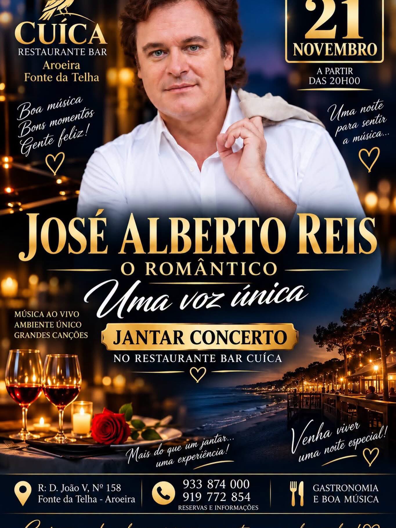 Jantar Concerto com José Alberto Reis